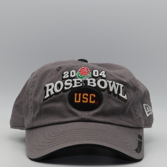 Vintage New Era Gray Rose Bowl USC 2004 Soft-Top Baseball Cap - Picture 2 of 9